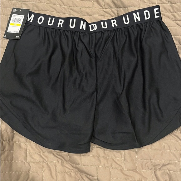 Under Armour Women's Athletic Black Shorts - Picture 3 of 4